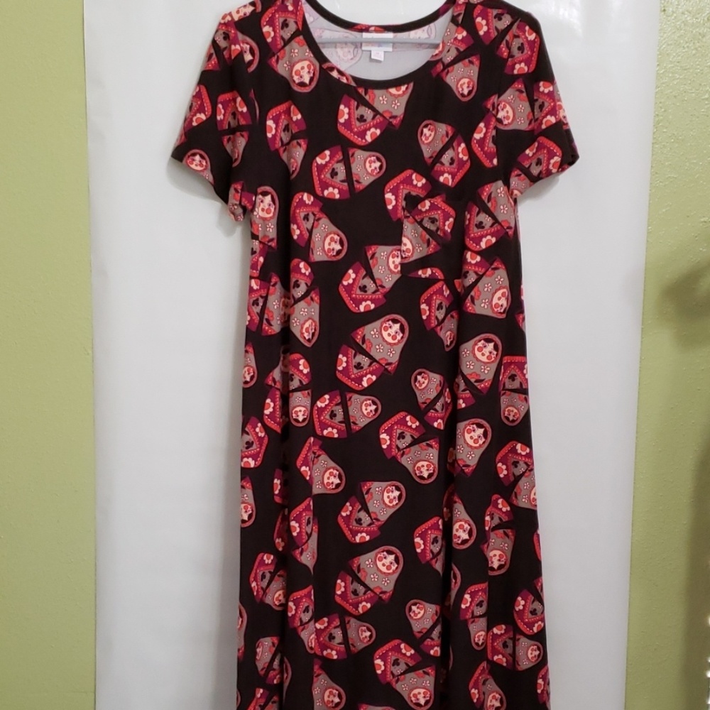 LulaRoe Carly Russian Doll Print Medium